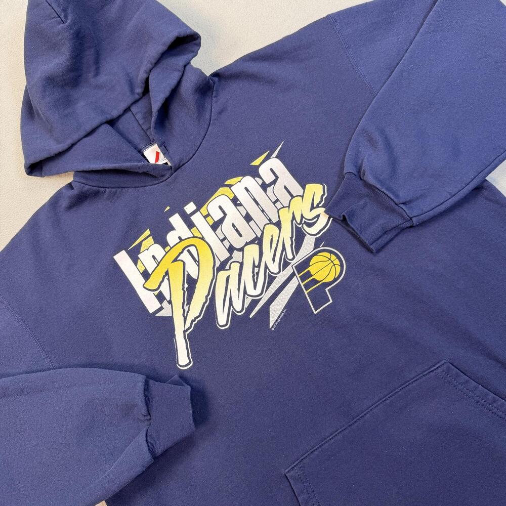 Indiana Pacers Hoodie Sweatshirt Mens XL Blue NBA Basketball Majestic Pullover